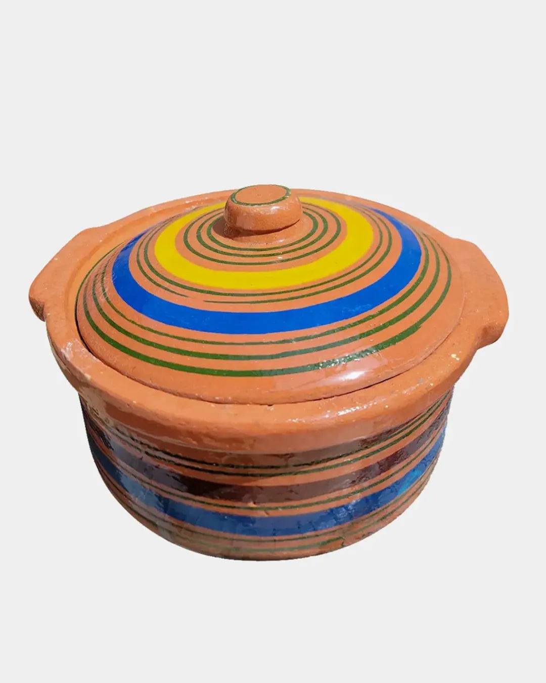 Flat Handi with Clay Lid (2.5-3kg Cooking Capacity) - Image 3