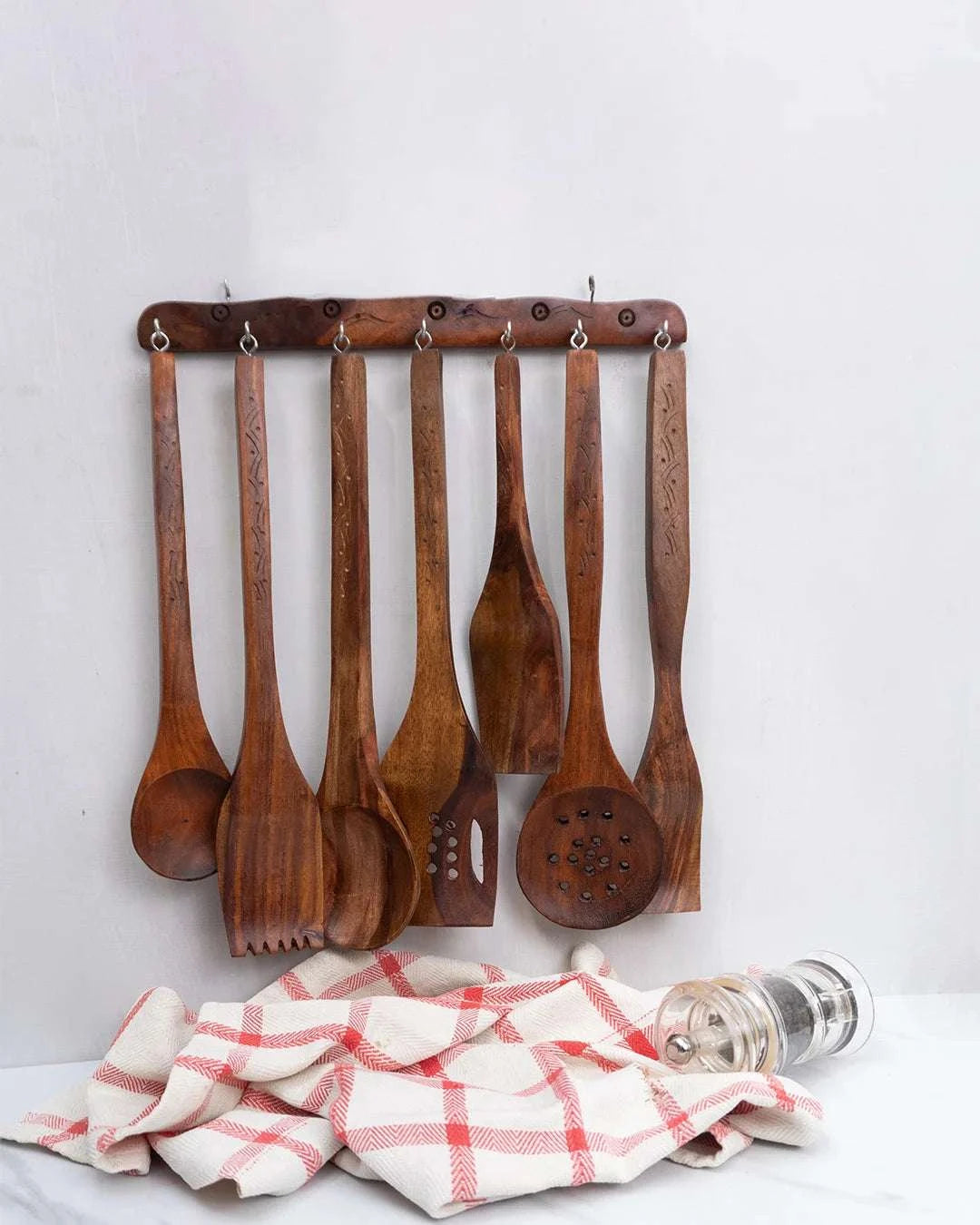 7 Piece Wooden Spoon Set - Image 3