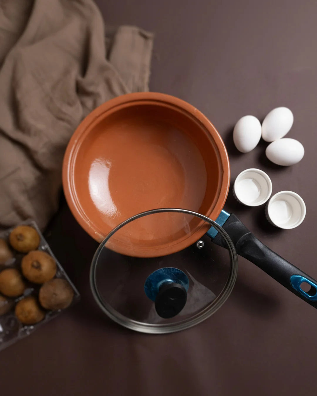 Clay Fry Pan (Glazed) - Image 4