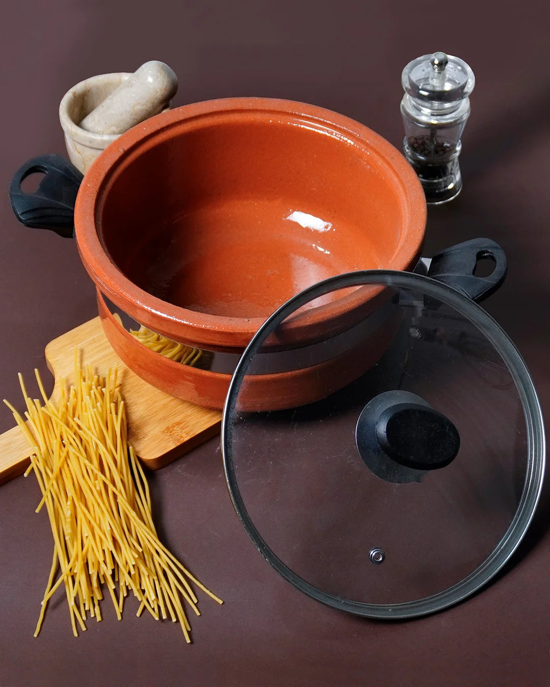 Clay Karahi Flat (Glazed) - Image 4