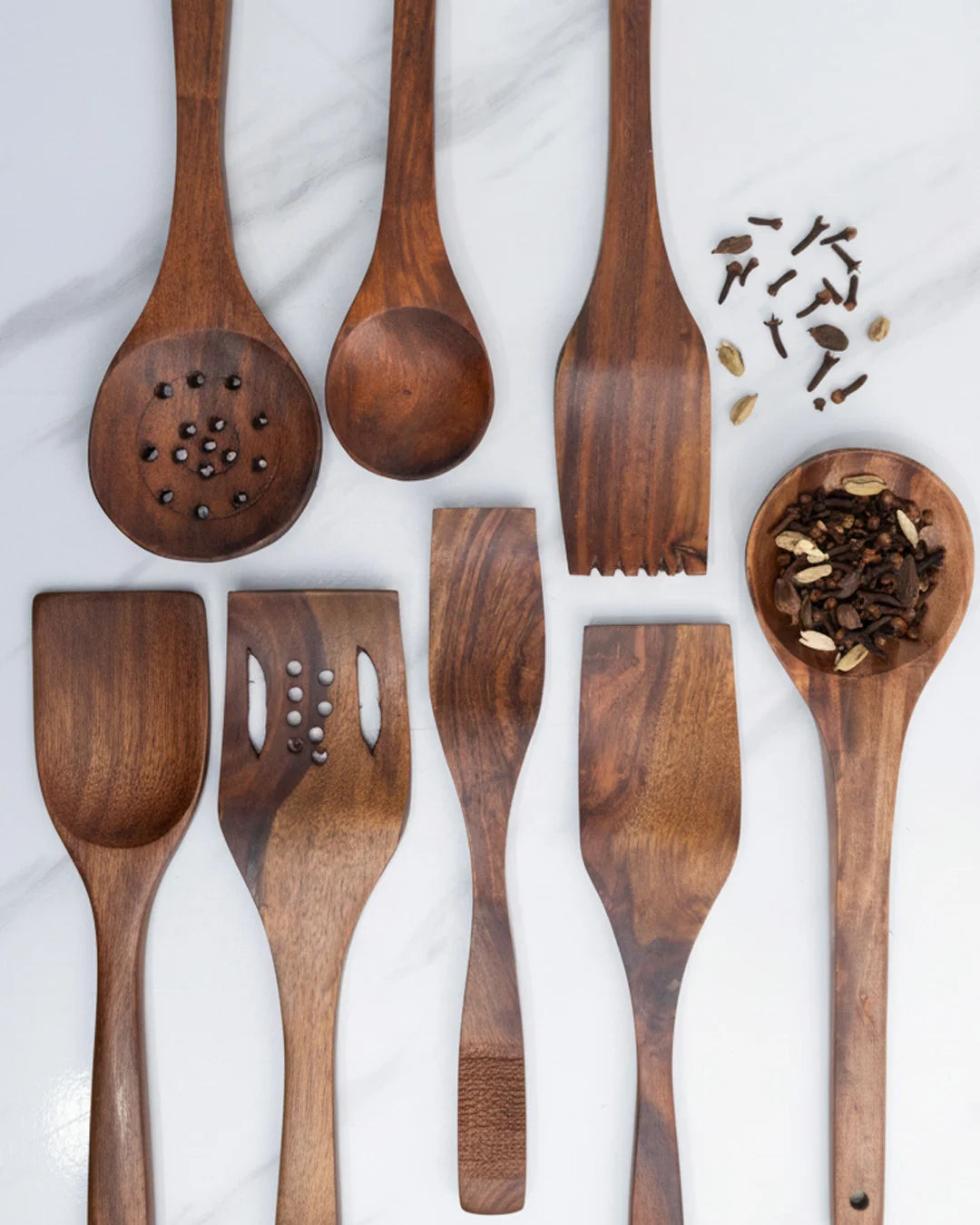 7 Piece Wooden Spoon Set - Image 2