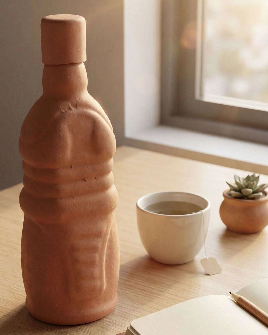 Eco-Friendly Clay Bottle - Image 4
