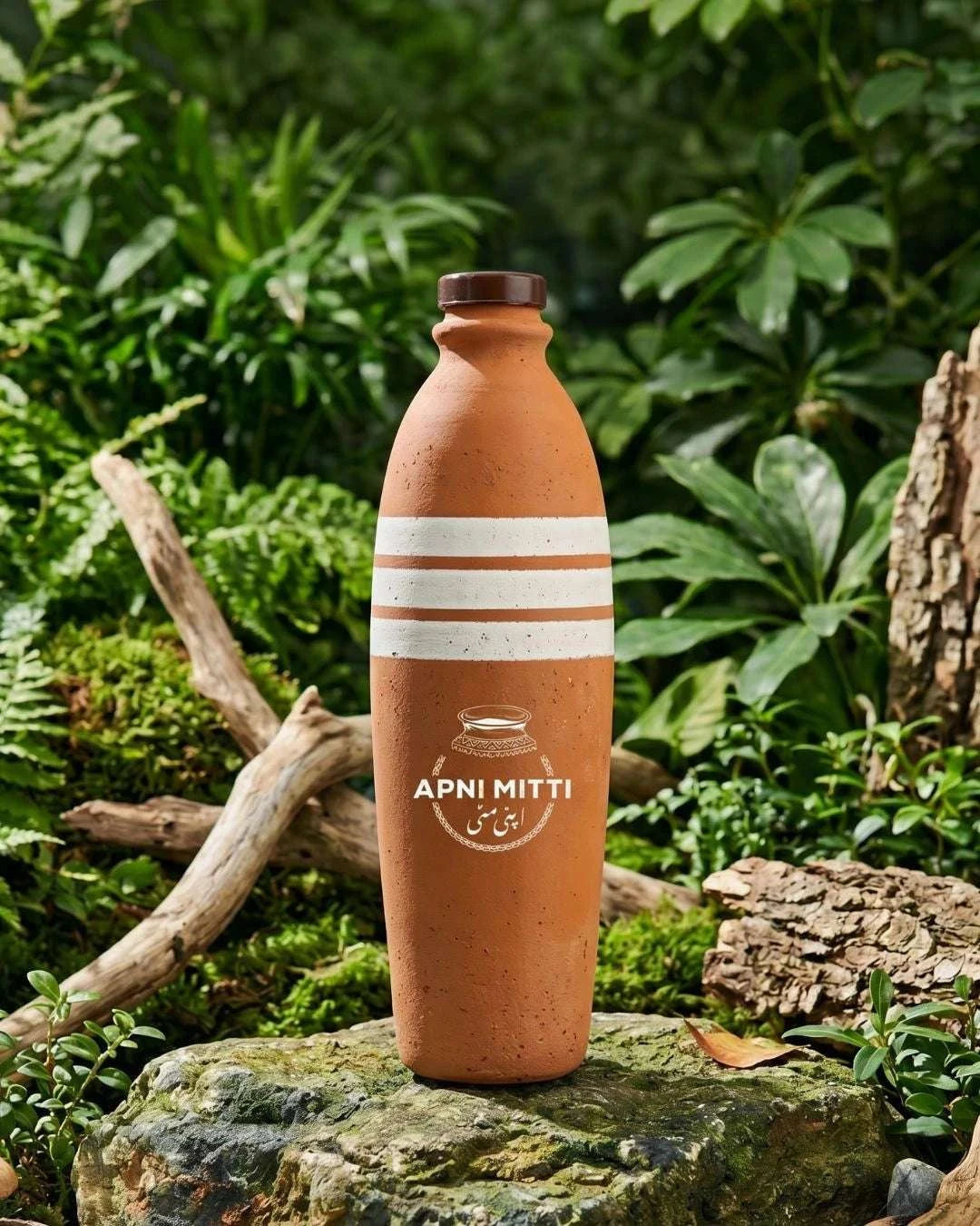 Handcrafted Clay Water Bottle 500ml