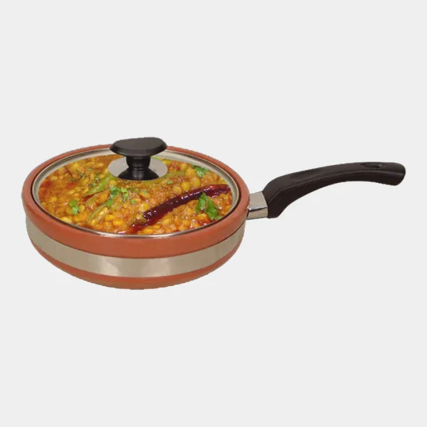 Clay Fry Pan (Glazed) food make it