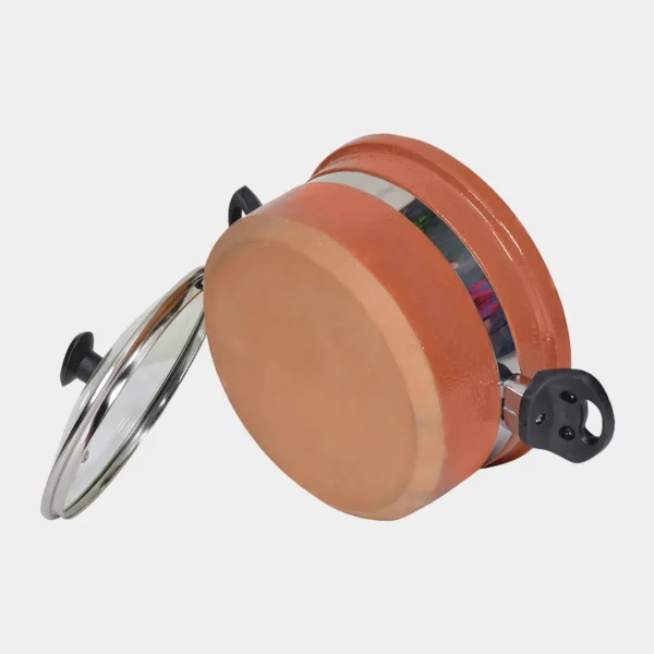 Non-glazed clay handi Back