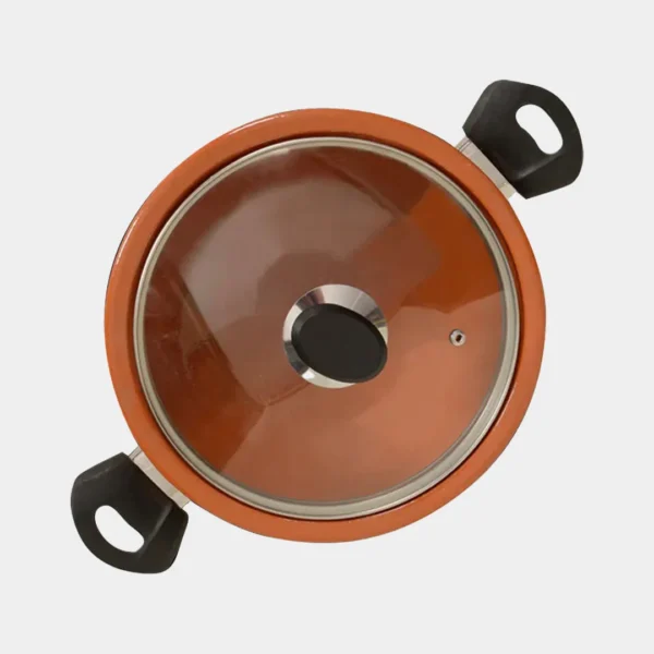 Glazed clay handi Front