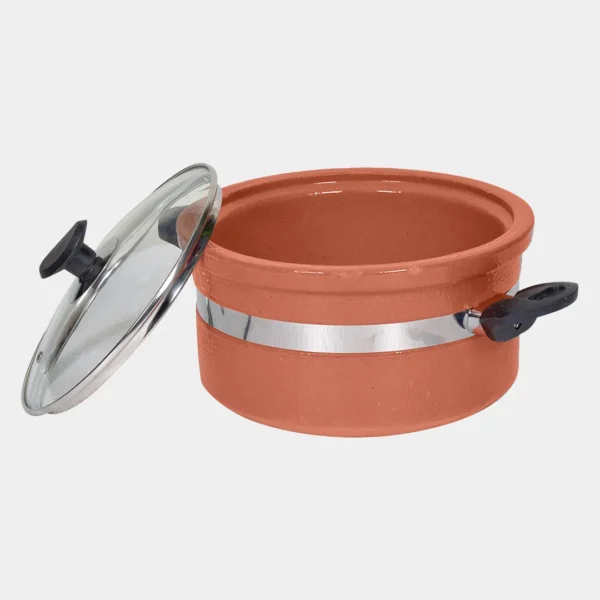 Non-glazed clay handi open cap