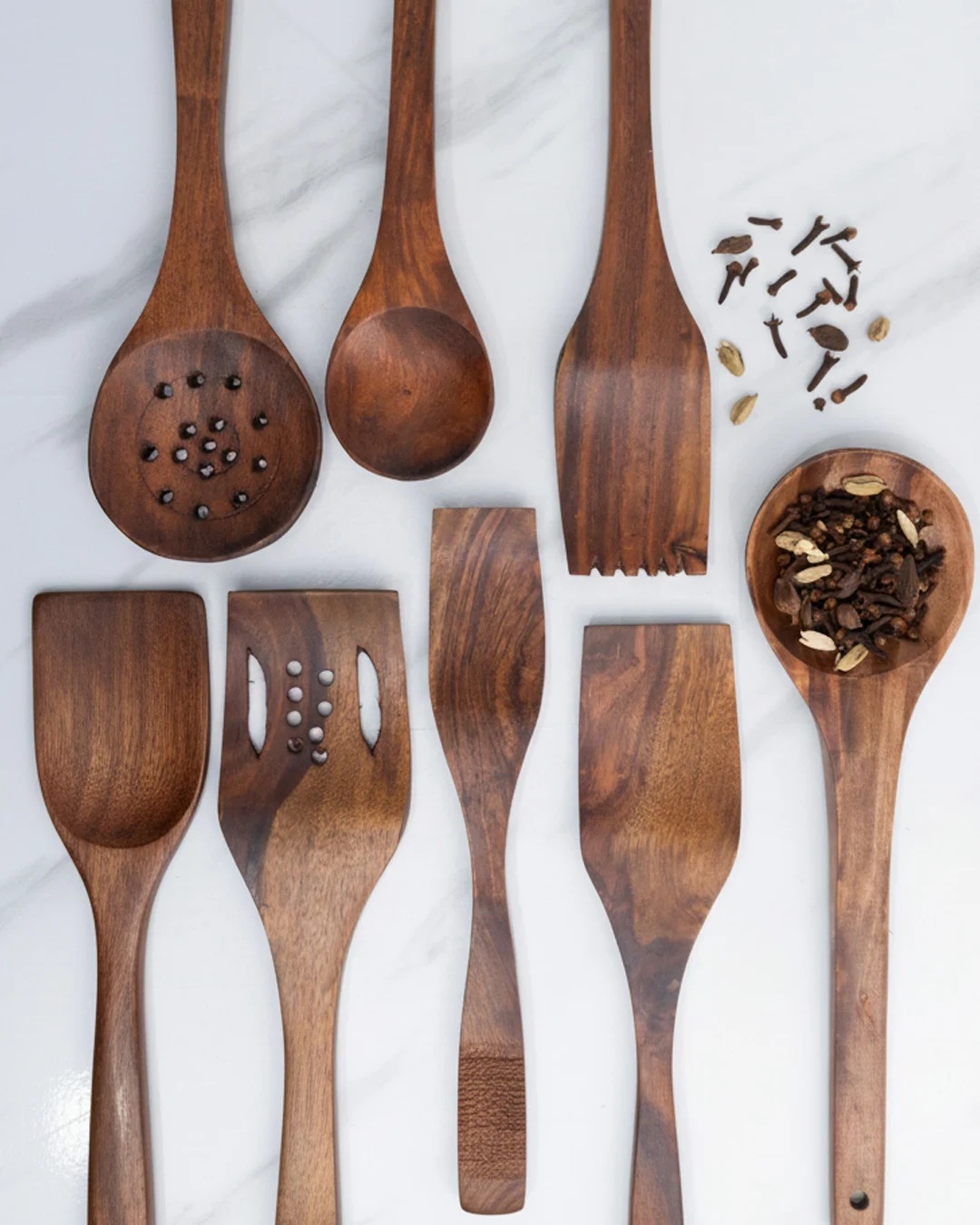 7 Piece Wooden Spoon Set